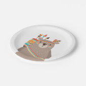 Tribal Bear Paper Teller Wild one Woodland Boho (Schrägansicht)