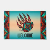Tribal Bear Paw Doormat Fußmatte (Vorderseite)