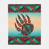 Tribal Bear Paw Fleece Blanket (Vorderseite)