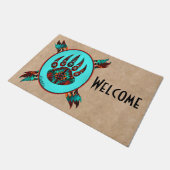 Tribal Bear Paw Fußmatte (Schrägansicht)
