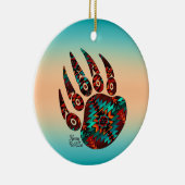 Tribal Bear Paw Keramik Ornament (Rechts)