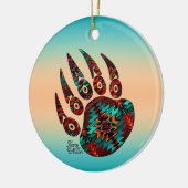 Tribal Bear Paw Keramik Ornament (Links)