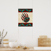 Tribal Bear Paw Poster (Küche)