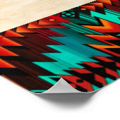 Tribal Bear Paw Poster (Ecke)