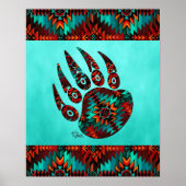 Tribal Bear Paw Poster (Vorne)