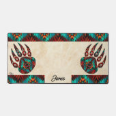 Tribal Bear Paw Schreibtischunterlage (Vorderseite)