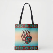 Tribal Bear Paw Tote Bag Tasche (Vorderseite)