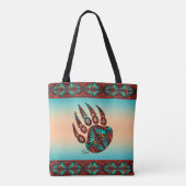 Tribal Bear Paw Tote Bag Tasche (Rückseite)
