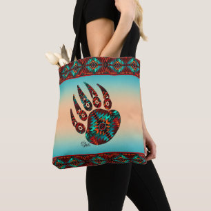 Tribal Bear Paw Tote Bag Tasche