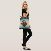 Tribal Bear Paw Tote Bag Tasche (Am Model)
