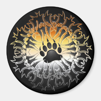 Tribal Bear Pride Paw Magnet