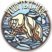 Tribal Bear Stickers Polar Bären Metis Art Decals Aufkleber (Vorderseite)