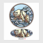 Tribal Bear Stickers Polar Bären Metis Art Decals Aufkleber (Blatt)