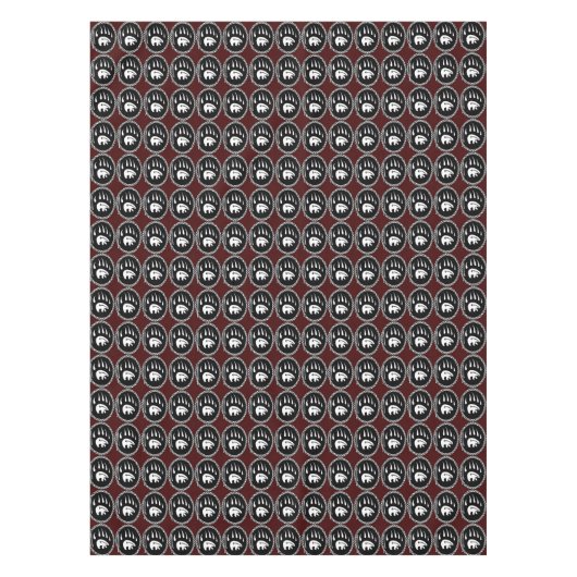 Tribal Bear Tablecloth Bären Klaw Art Tableclout Tischdecke (Vorderseite)