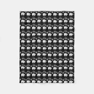 Tribal Bears Blanket Native Art Fleece Blanket