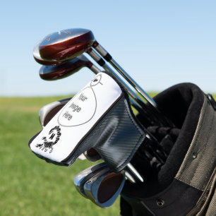 Tribal Black Scorpion Monogram Golf Headcover