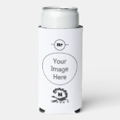 Tribal Black Scorpion Monogram Selters Dosenkühler (Seltzer Vorderseite)