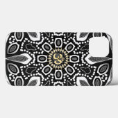 Tribal Black+White Om Case-Mate iPhone Hülle (Rückseite (Horizontal))