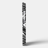 Tribal Black+White Om Case-Mate iPhone Hülle (Rückseite / Links)
