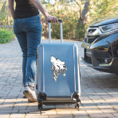 Tribal Black Wolf Howl Aufkleber (Koffer Insitu)