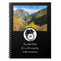 Tribal Black Wolf Silhouette Laurel Monogram Foto