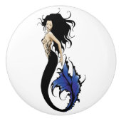 Tribal Blue Mermaid Keramikknauf (Vorderseite)