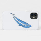 Tribal Blue Whale Case-Mate iPhone Hülle (Rückseite (Horizontal))