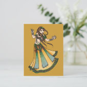Tribal Bly Dancer Feiertagspostkarte (Stehend Vorderseite)