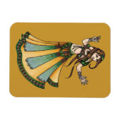 Tribal Bly Dancer Magnet (Horizontal)