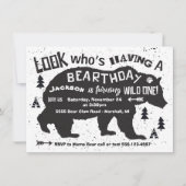 Tribal Boho Bear Geburtstag Wild One! Einladung (Vorderseite)