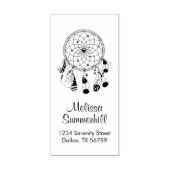 Tribal Boho Dreamcatcher-Adresse Gummistempel (Prägung)