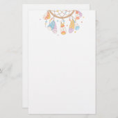 Tribal Boho Dreamcatcher Briefpapier (Vorne/Hinten)