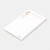 Tribal Boho Dreamcatcher Feathers and Beads Post-it Klebezettel (angewinkelt)