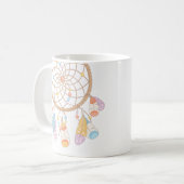 Tribal Boho Dreamcatcher Kaffeetasse (Vorderseite Links)