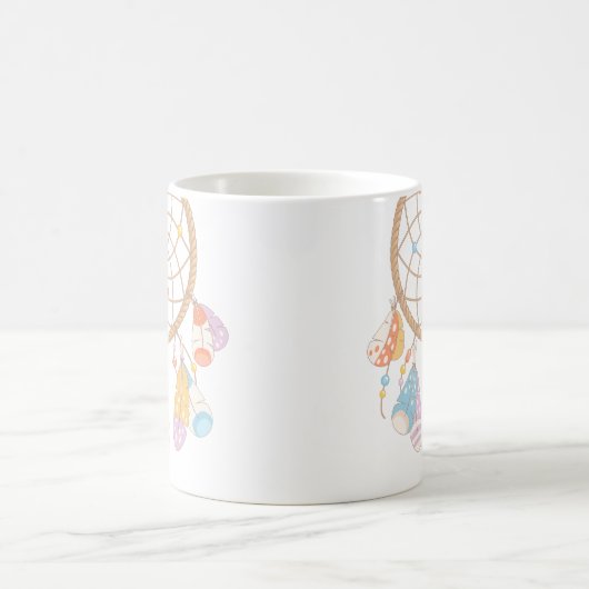 Tribal Boho Dreamcatcher Kaffeetasse (Mittel)