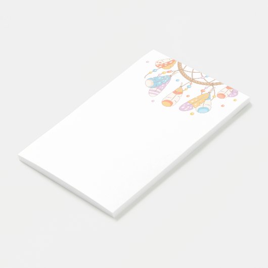 Tribal Boho Dreamcatcher Post-it Klebezettel (angewinkelt)