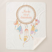 Tribal Boho Dreamcatcher Quote Sherpadecke (Vorderseite)