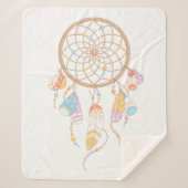 Tribal Boho Dreamcatcher Sherpadecke (Vorderseite)