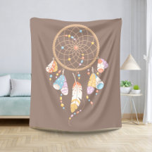 Tribal Boho Dreamcatcher über Brown