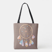 Tribal Boho Dreamcatcher über Brown Tasche (Rückseite)