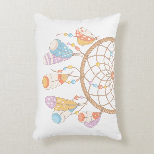 Tribal Boho Dreamcatcher Zierkissen (Vorderseite(Vertikal))