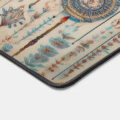 Tribal Boho Elements Desk Mat Schreibtischunterlage (Ecke)