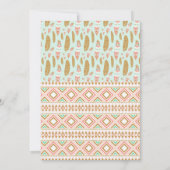 Tribal boho Geburtstagsdusche Einladung (Rückseite)