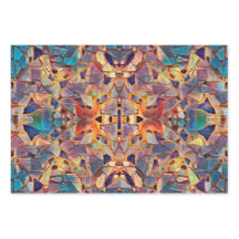 Tribal Boho Hippie Lila gelbes blaues Muster