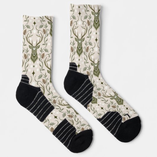 Tribal Boho Hirsch, Träumend von Hirschen Socken (Rechts)
