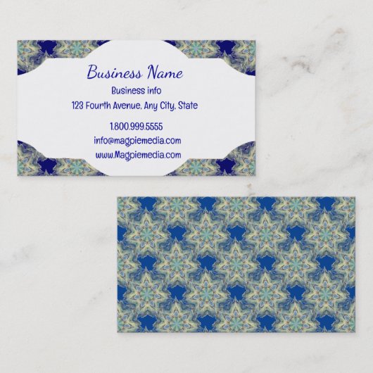 Tribal Boho Muster Classic Visitenkarte (Vorne/Hinten)