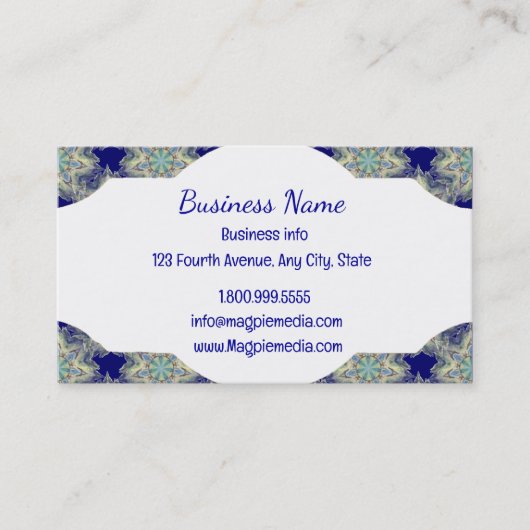 Tribal Boho Muster Classic Visitenkarte (Vorderseite)