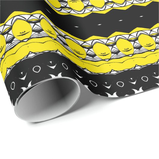 Tribal Brown & Black Pattern Geschenkpapier (Rolleneckpunkt)