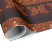 Tribal Brown & Black Pattern Geschenkpapier (Rolleneckpunkt)