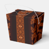 Tribal Brown & Black Pattern Geschenkschachtel (Rückseite)